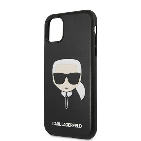 Karl Lagerfeld Silicone Ikonik Karl`s Head - Etui iPhone 11 (czarny)